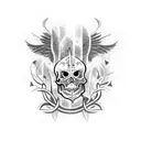 Graveyard tattoo design idea