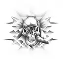 Graveyard tattoo design idea