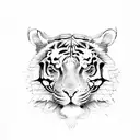 ivy leaf tiger stripes  tattoo design idea