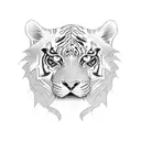ivy tiger stripes  tattoo design idea