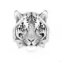 ivy tiger stripes  tattoo design idea