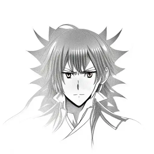 Anime character in a Taekwondo stance tattoo design idea