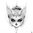 the morrigan tattoo design idea
