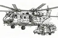 search and rescue HELICOPTER tattoo design idea
