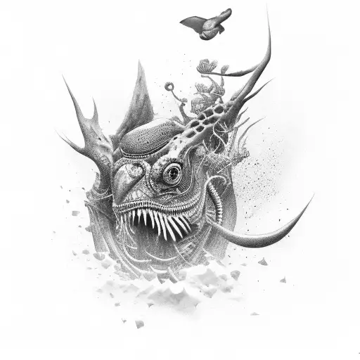 rana de huesos  tattoo design idea