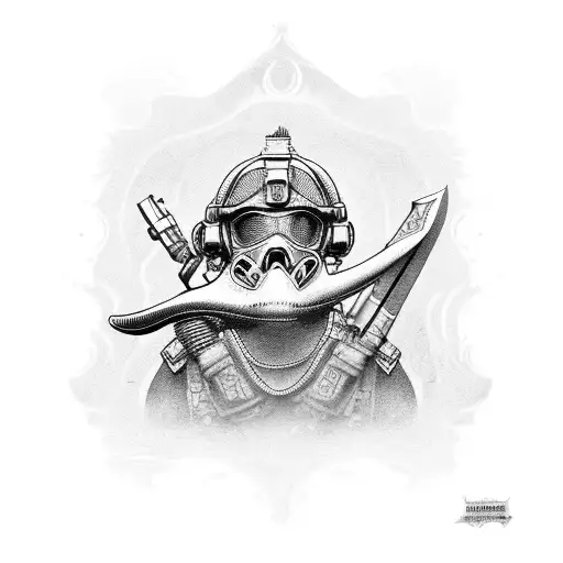 rana esqueleto navy seal tattoo design idea
