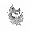 the name Lela in cursive  tattoo design idea