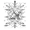 Arrow with the words "Always Kind, Never Complacent" tattoo design idea