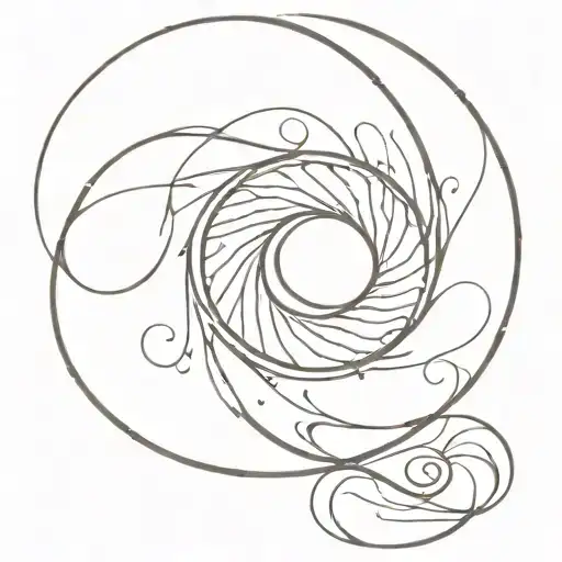 Spiral of maddness tattoo design idea