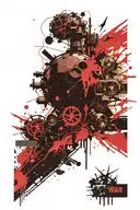 nuclear war  tattoo design idea