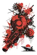 nuclear war  tattoo design idea