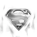 superman logo tattoo design idea