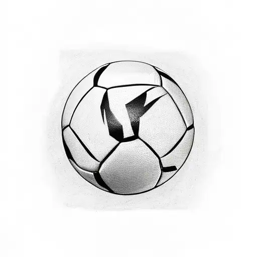 A powerful black-grey tattoo depicting the Nigerian flag merged with a soccer ball, symbolizing your love for both your country and the sport tattoo design idea