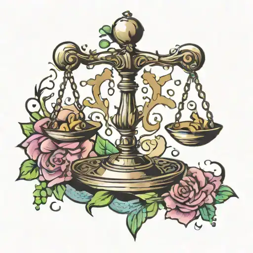 Need a tattoo design of libra quoting the balance of lust and love in it tattoo design idea