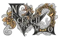 Czech word tattoo design idea