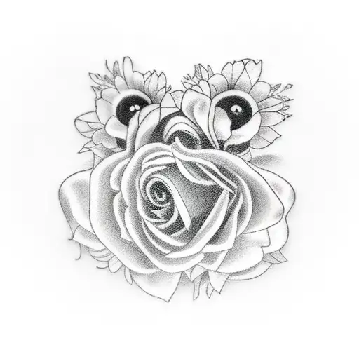 nice for mother of five kids tattoo design idea