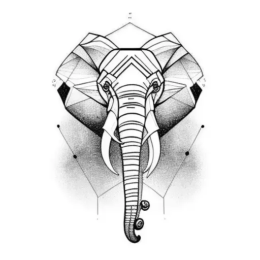 Elephant tattoo design idea