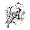 Elephant tattoo design idea