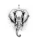 Elephant tattoo design idea