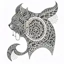 partial blackout geometric back tattoo cover up tattoo tattoo design idea