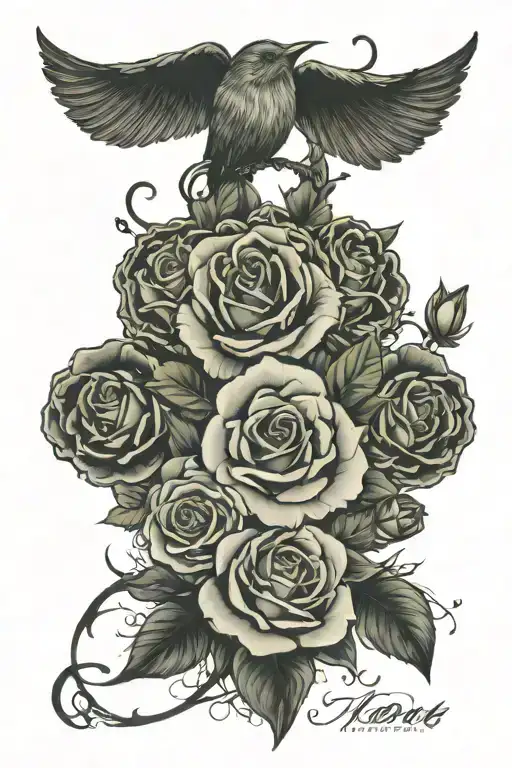 time line: 2009 meet, 2013 mariage proposal, 2014 birth of boy, 2015 mariage, 2018 birth of girl  tattoo design idea