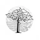 african acasia tree Nigeria globe tattoo design idea