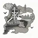 World map Scottish flag Portuguese boat Snowboard London landmarks Portuguese tiles Philippines sun Jeepney tattoo design idea