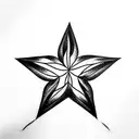 Star tattoo design idea