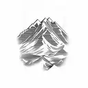 Mount Everest tattoo design idea