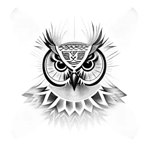 owl eyes  tattoo design idea