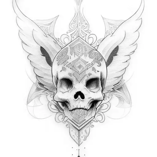 Design a tattoo featuring the names 'Alan' and 'Angel tattoo design idea