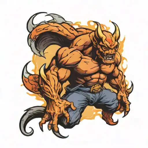 balrog tattoo design idea