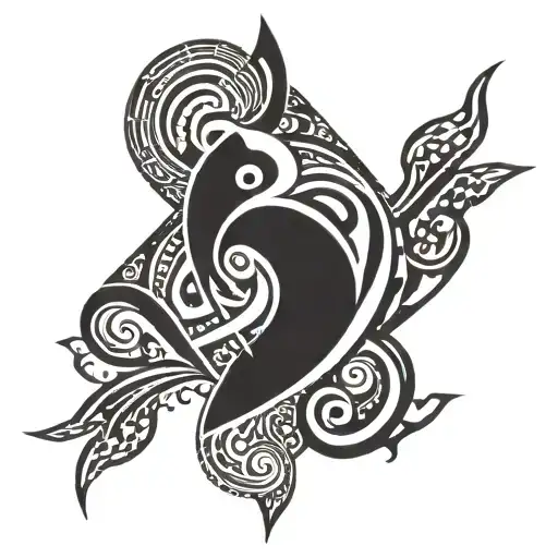 spiritual surrender tattoo design idea