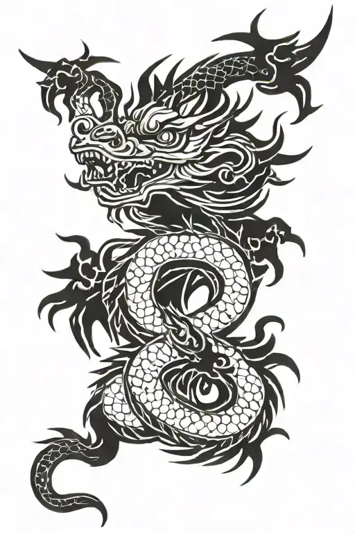 Vietnamese Dragon Shoulder tattoo tattoo design idea
