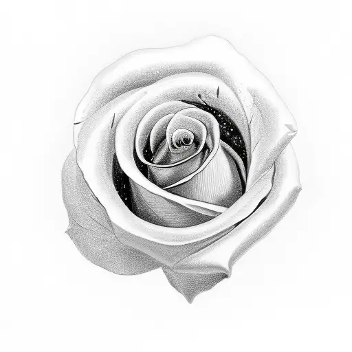 Dove with a rose tattoo design idea