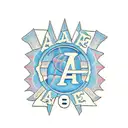 arcade machine with blue, initials AA tattoo design idea