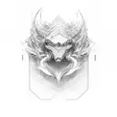 amethyst  tattoo design idea