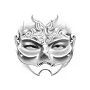 Drunk Theater Mask Tattoo  tattoo design idea