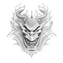 Drunk Theater Mask Tattoo  tattoo design idea