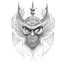 Drunk Theater Mask Tattoo  tattoo design idea