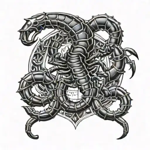 scorpion from Mortal Kombat tattoo design idea
