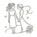 remembering date 1984 marriage tattoo design idea