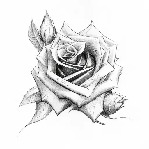 Rose Arrow and bittersweet tattoo design idea