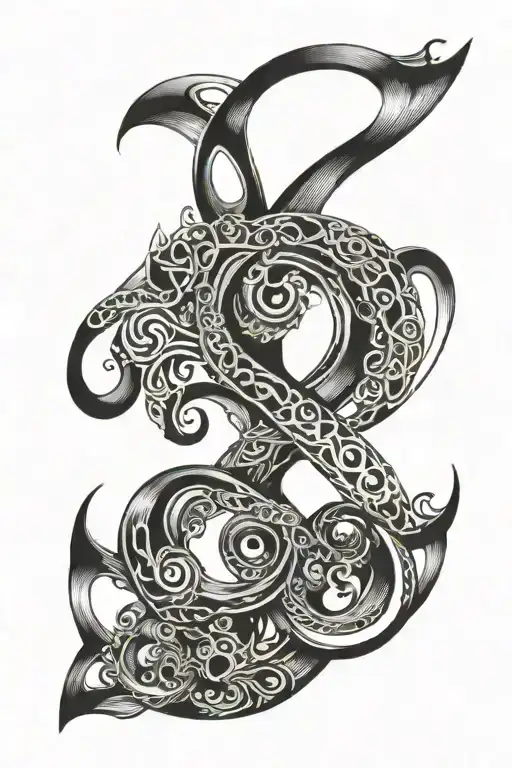 93 TIL' Infinity Symbol tattoo design idea