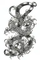 93 TIL' Infinity Symbol tattoo design idea