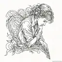 heartache missing love  tattoo design idea