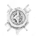 piston with adjustable wrench and orians belt tattoo design idea