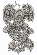 Viking knotwork design tattoo design idea