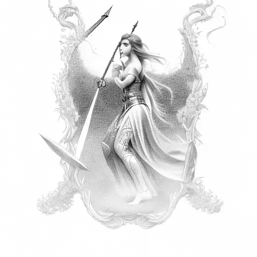 muse of thalia tattoo design idea