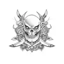 Arm band tattoo design idea